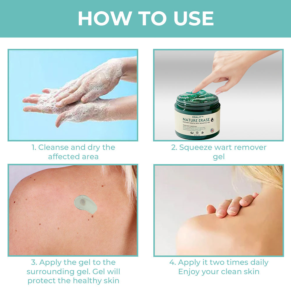 ✅Official Store: ODALIT™ Nature Erase Instant Mole & Spot Removal Gel