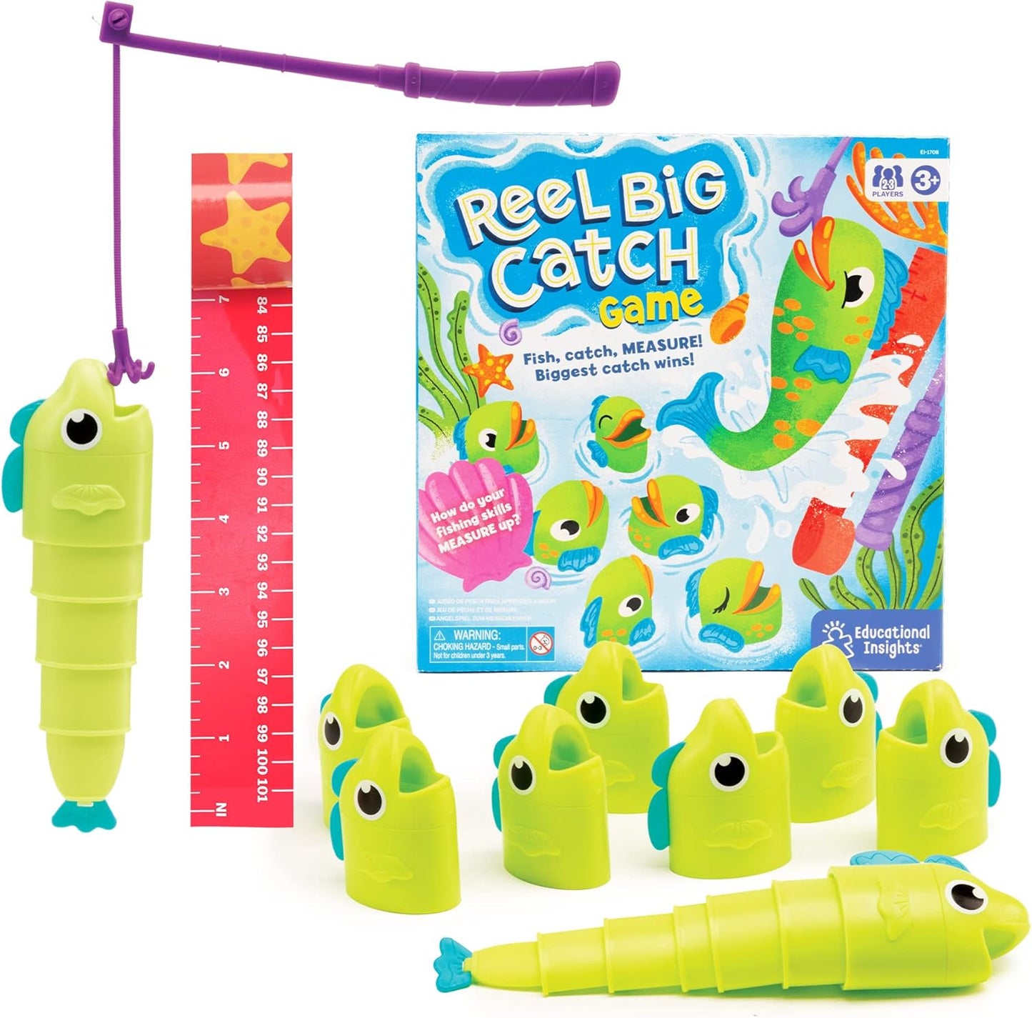 ⏰LAST DAY 49% OFF - Educational Insights Reel Big Catch Game - Fishing Games for Kids
