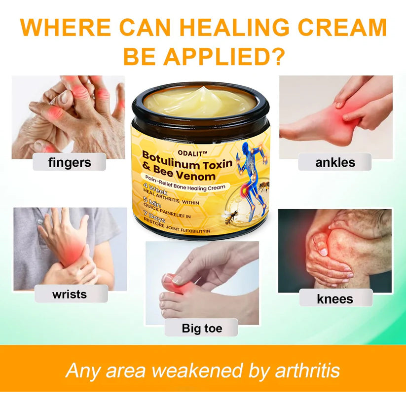 🔥Time-Limited Offer - ODALIT™ Botulinum Toxin & Bee Venom Pain-Relief Bone Healing Cream🐝💎