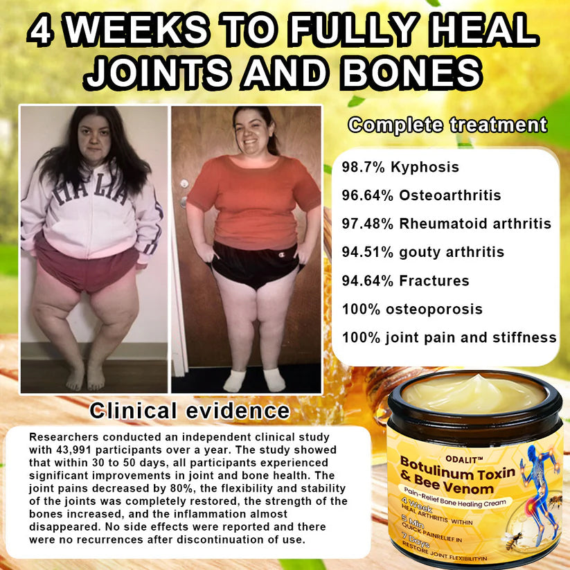 🔥Time-Limited Offer - ODALIT™ Botulinum Toxin & Bee Venom Pain-Relief Bone Healing Cream🐝💎
