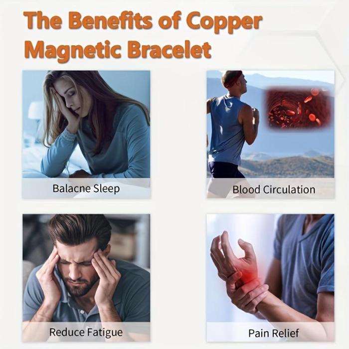 ⏰LAST DAY 49% OFF-Copper magnetic bracelet——Relieve fatigue and promote blood circulation🔥🔥