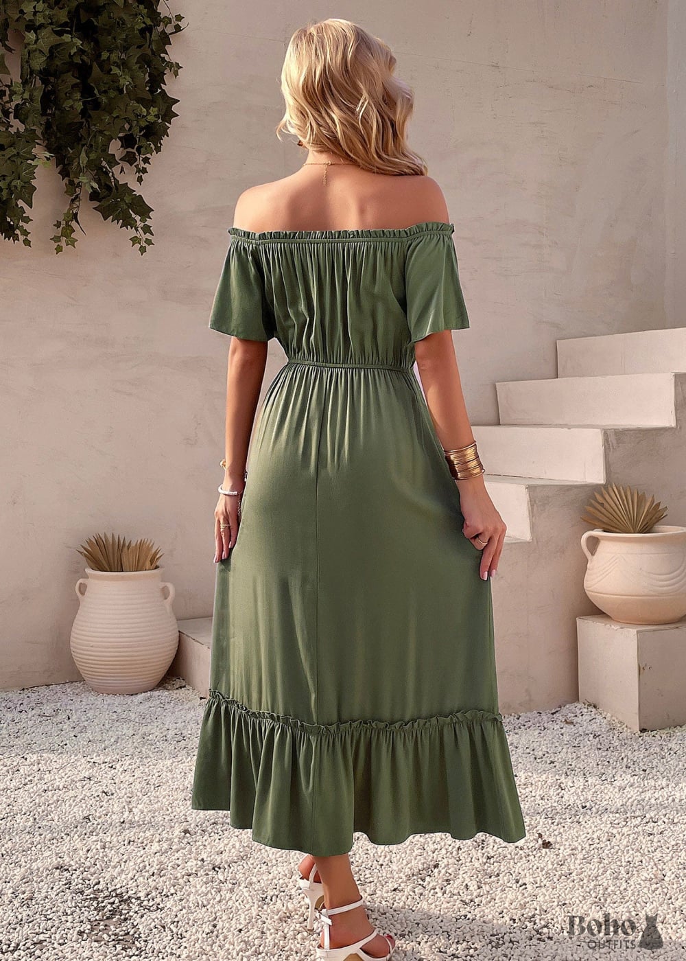 Boho Casual Midi Dress Hallie