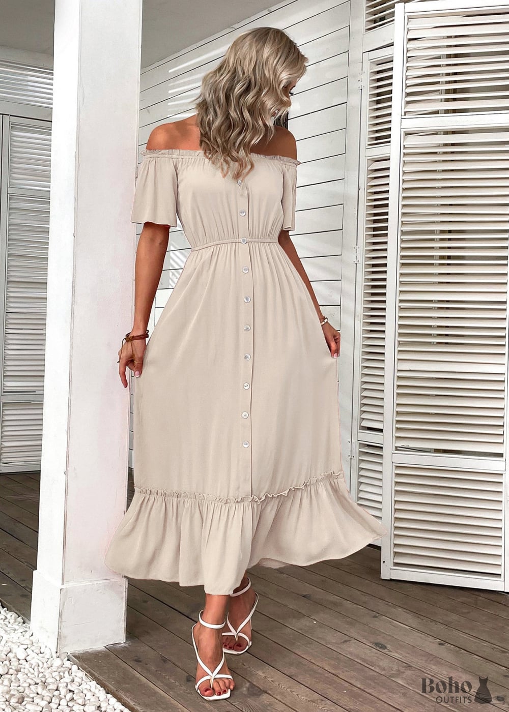 Boho Casual Midi Dress Hallie