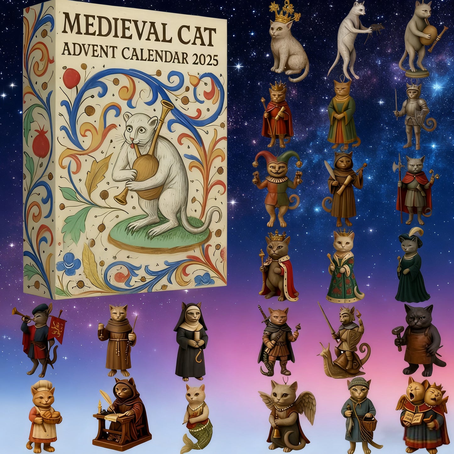 🎁🐱2025 Medieval Cat Advent Calendar