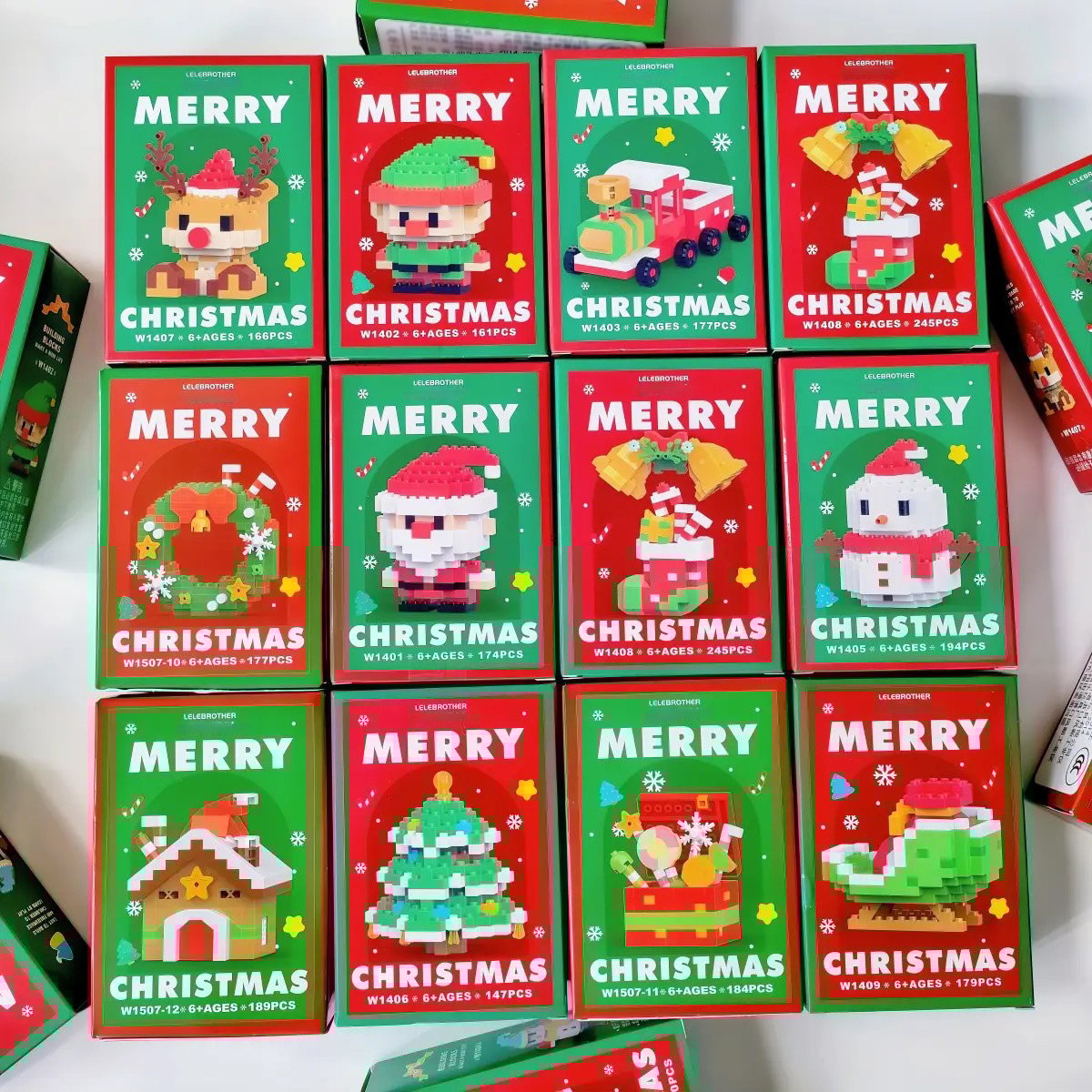 🔥LAST DAY 49% OFF - Santa Claus Design Building Blocks Toy