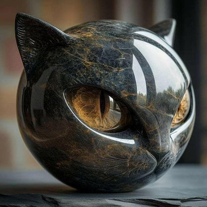 🔥🎉Hot Sale 49% OFF🎉Luxury Black Cat Stone Sculpture