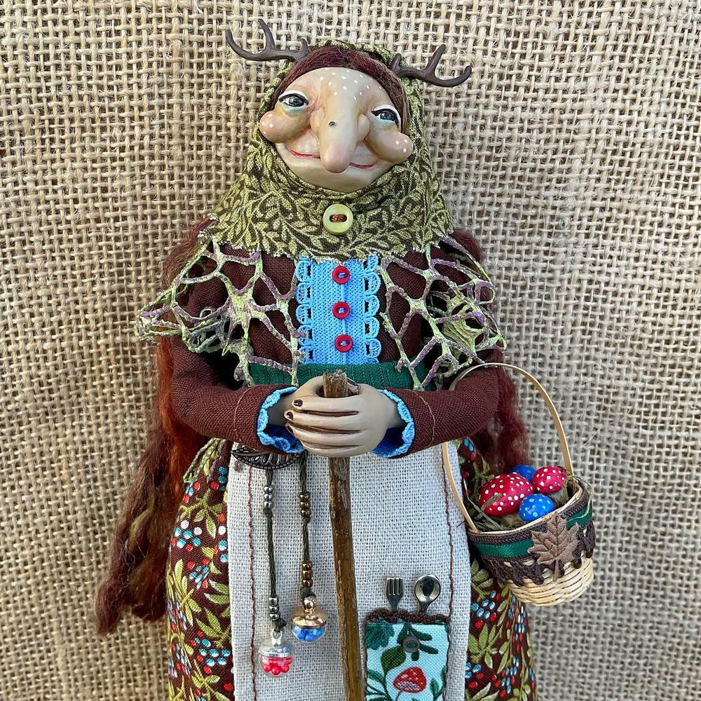 🔥 Easter 🔥 Handmade Kitchen Witch doll 🎁