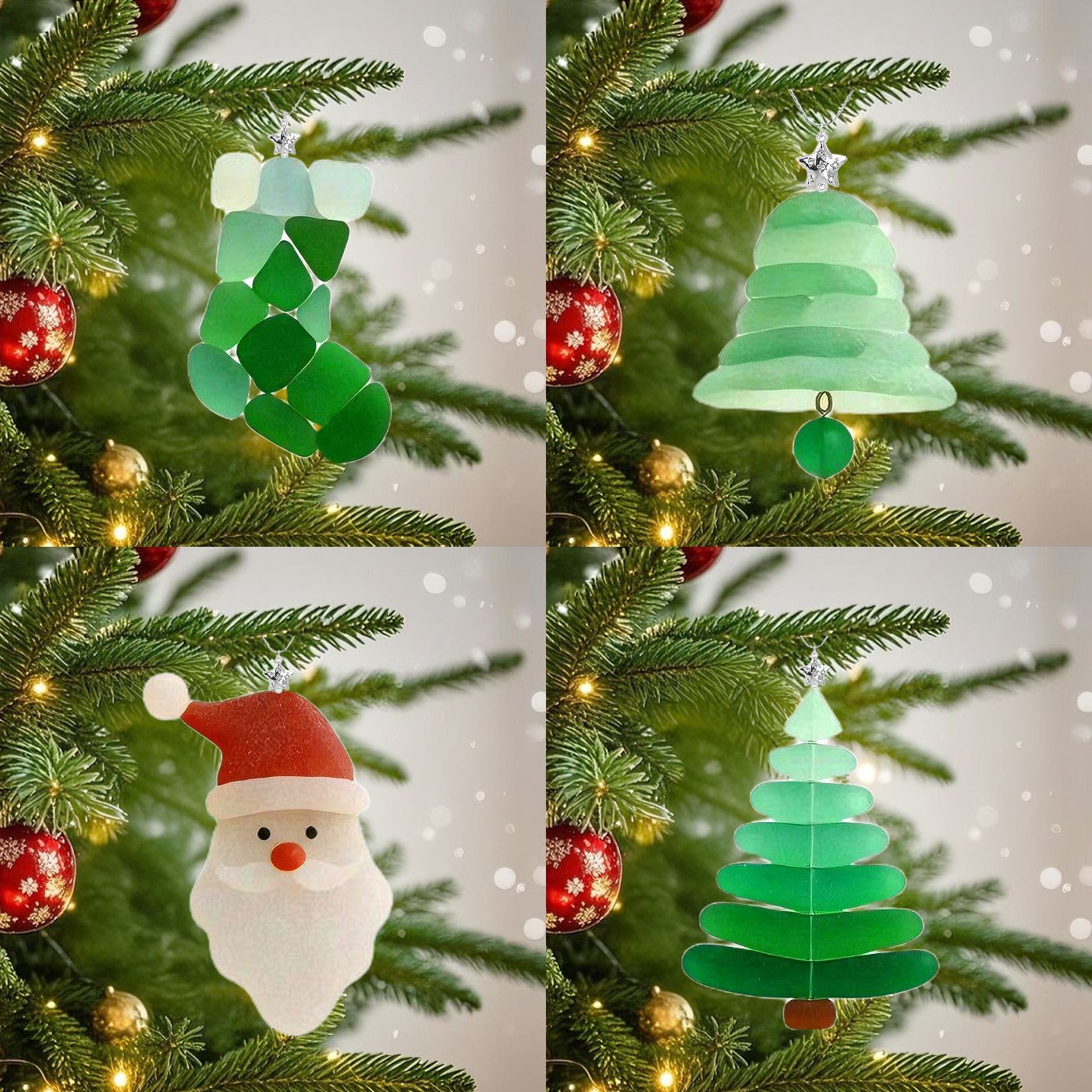 🎄🌊Sea Glass Christmas Ornaments Advent Calendar