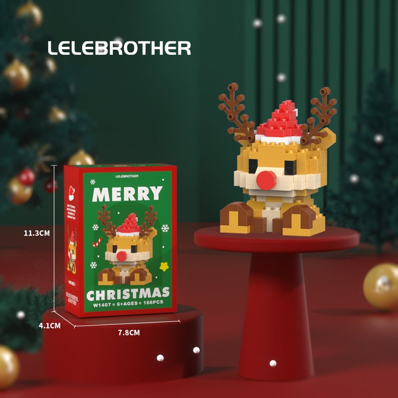 🔥LAST DAY 49% OFF - Santa Claus Design Building Blocks Toy