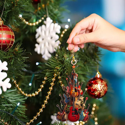 🎄🎄ODALIT™Rockin' Around The Guitar Christmas Tree Ornament-ac🎸