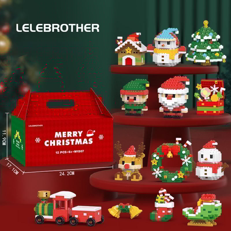 🔥LAST DAY 49% OFF - Santa Claus Design Building Blocks Toy