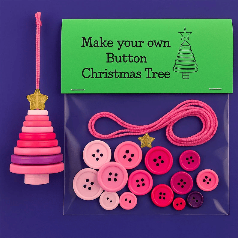 🎅🎄DIY Button Ornament Kits