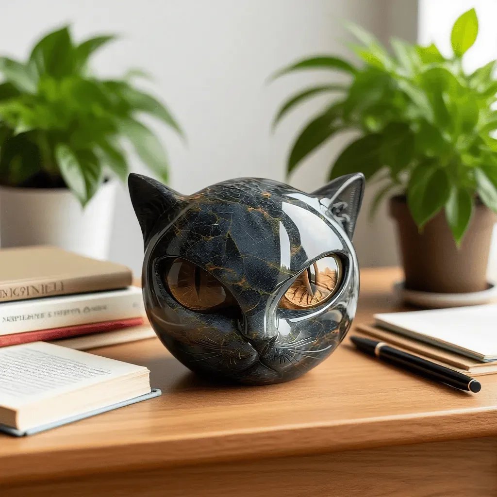 🔥🎉Hot Sale 49% OFF🎉Luxury Black Cat Stone Sculpture