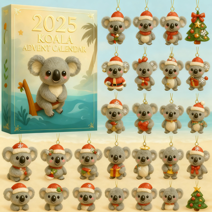 🐨💖2025 Koala Christmas Advent Calendar – Your Adorable Countdown to a Festive Season!