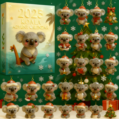 🐨🎁2025 Koala Christmas Advent Calendar – Your Adorable Countdown to a Festive Season!