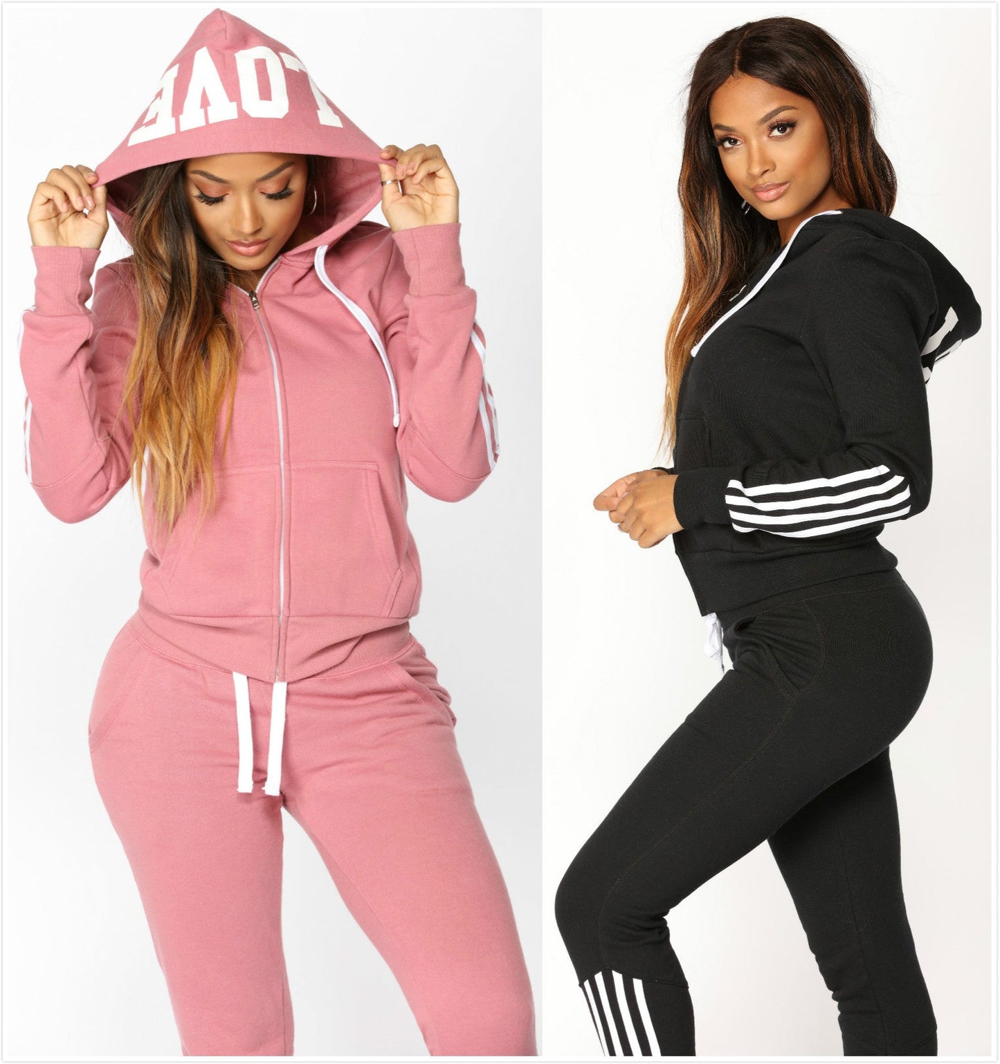 Pant Tops 2Pcs Set Women Ladies Tracksuit Crop Hoodies Sweatshirt Pants Sets Leisure Wear Casual Suit